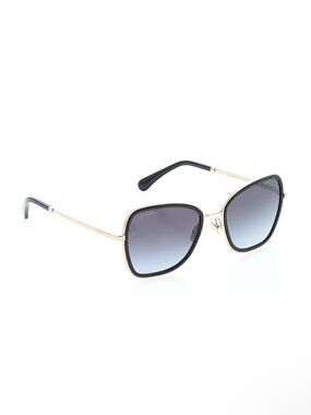 CHANEL CH4277B Black and Gold Gradient Lens Sunglasses Rhinestone O/S